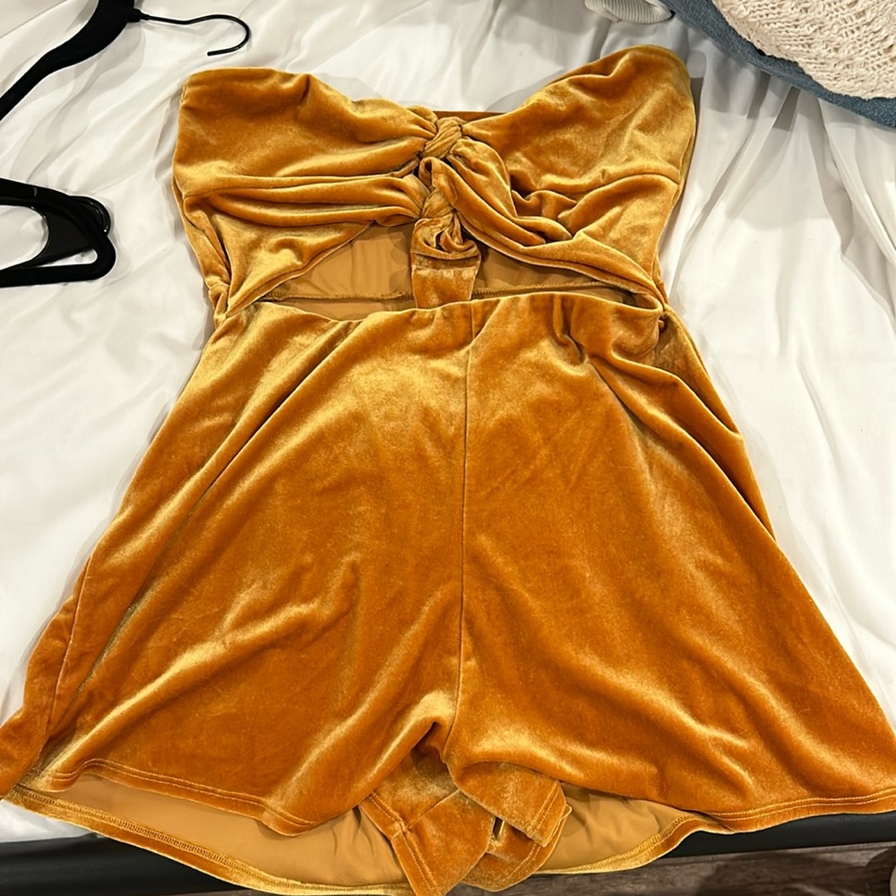 Urban Outfitters Velvet Romper